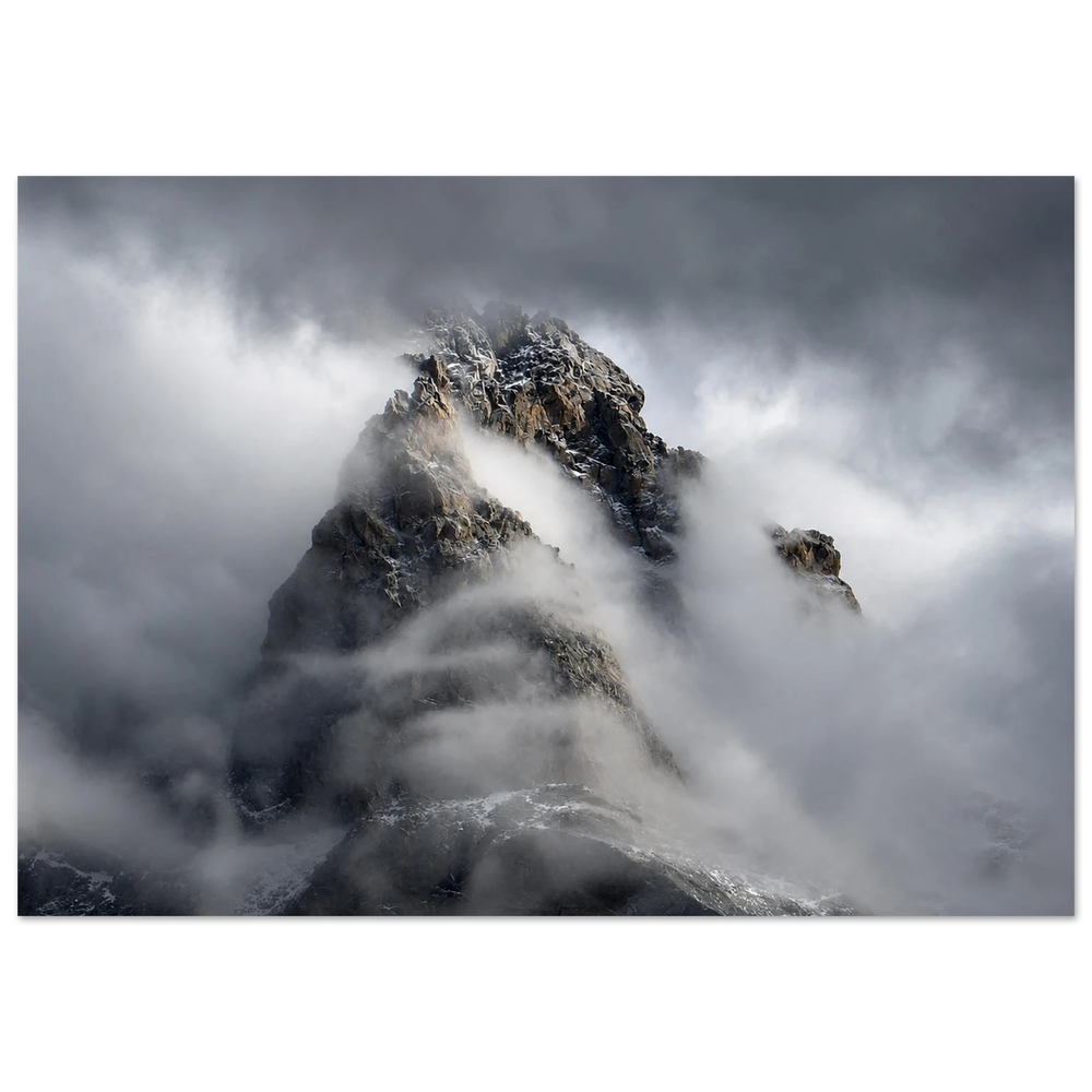 Misty Mountain Peak by Robert Moss – Fine Art Photography Print