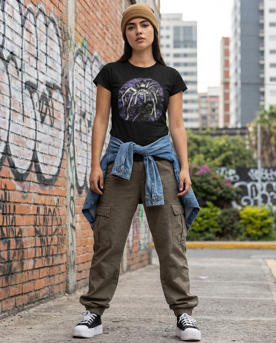 Tarantula, Spider Fan, Wild Clothing, Eco-Friendly Fashion, Moss Apparel, Unisex T-Shirt Fuel