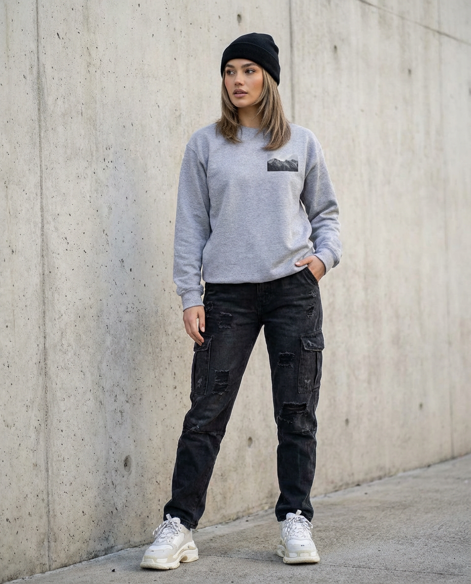 Wyoming Mountain Peaks, The WYldlife Fund, Crewneck Sweatshirt Fuel