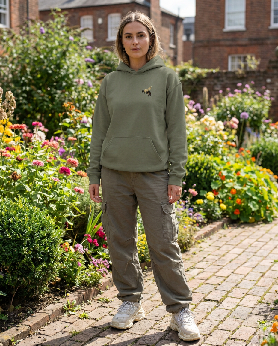 Bee and Butterfly Habitat Fund, Moss Apparel  Hoodie Fuel