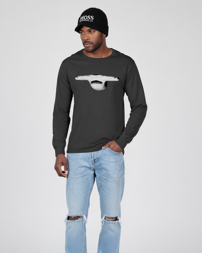 Hammerhead Jaws, Moss Apparel, Shark, Long Sleeve T-Shirt Fuel