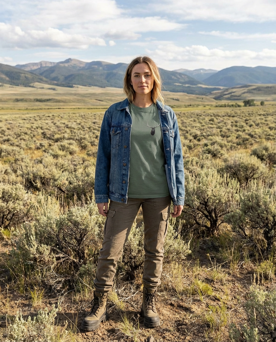 Elk Antlers, The WYldlife Fund, Moss Apparel, T-Shirt Fuel