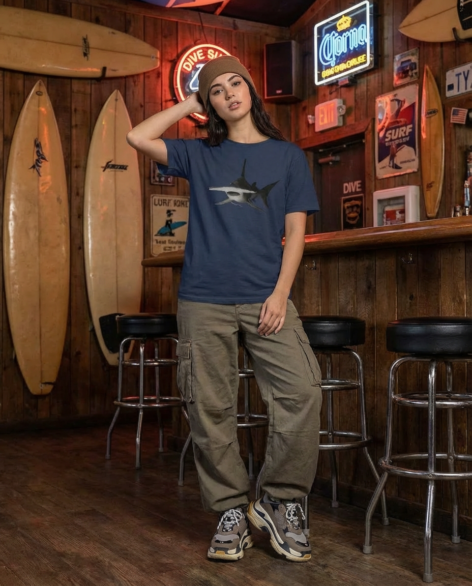 Hammerhead Shark, Shark Conservation, Moss Apparel, Unisex T-Shirt Fuel