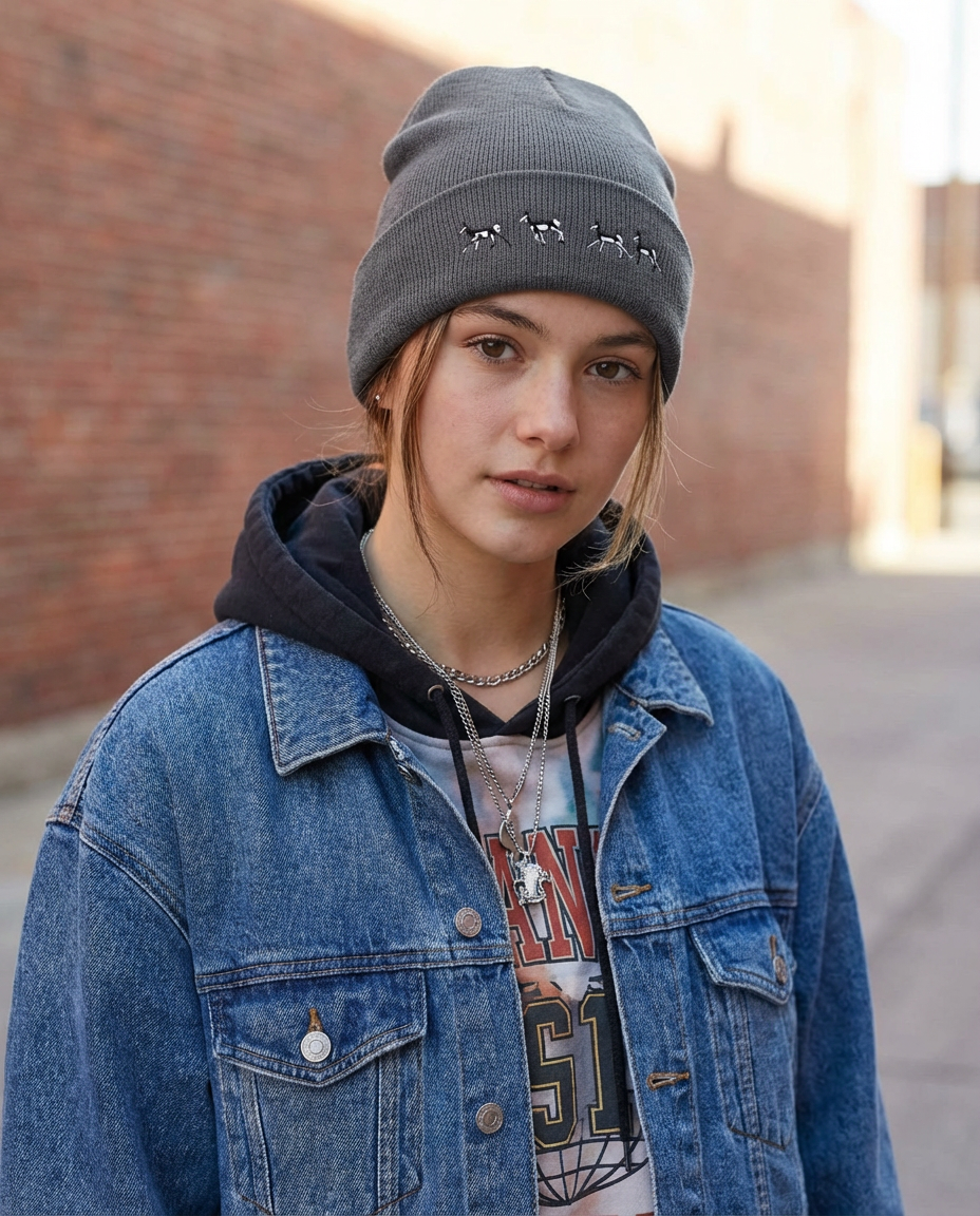 Pronghorn Embroidery, The WYldlife Fund, Moss Apparel, Beanie Fuel