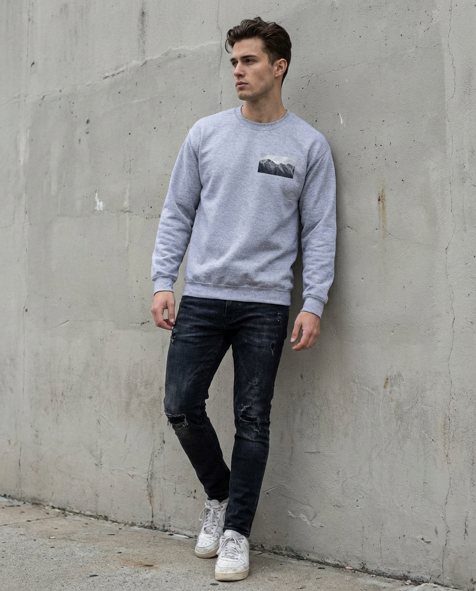 Wyoming Mountain Peaks, The WYldlife Fund, Crewneck Sweatshirt Fuel
