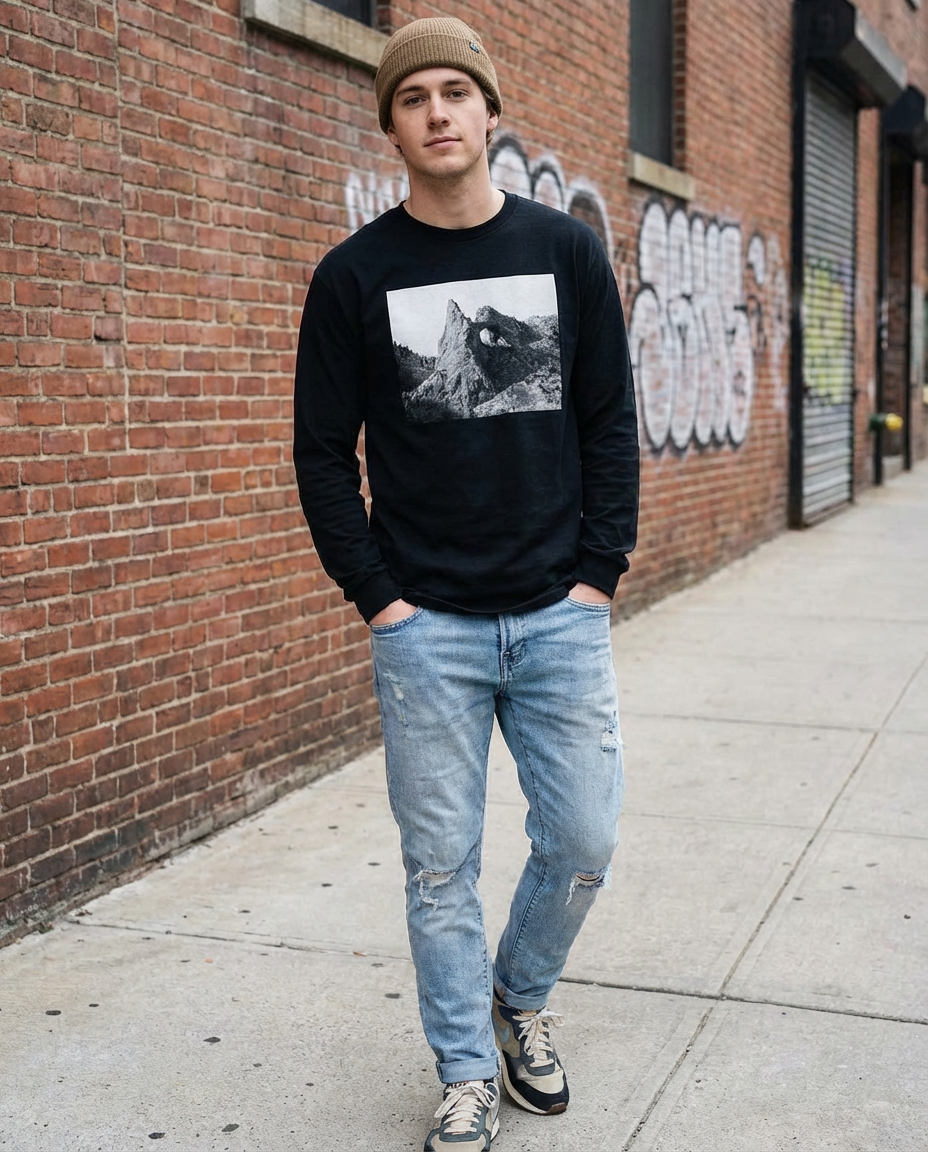 Great Basin Arch, Moss Apparel, Unisex Long Sleeve T-Shirt Fuel