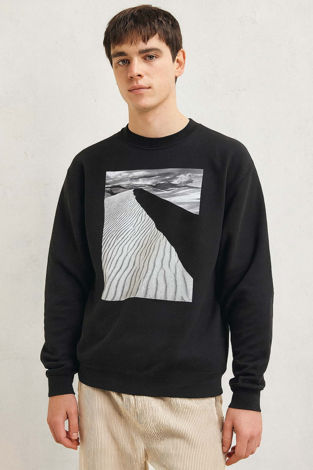 Sunset over Sand Dunes, Desert, Sand Dunes, Sunset, Moss Apparel, Unisex Crewneck Sweatshirt Fuel