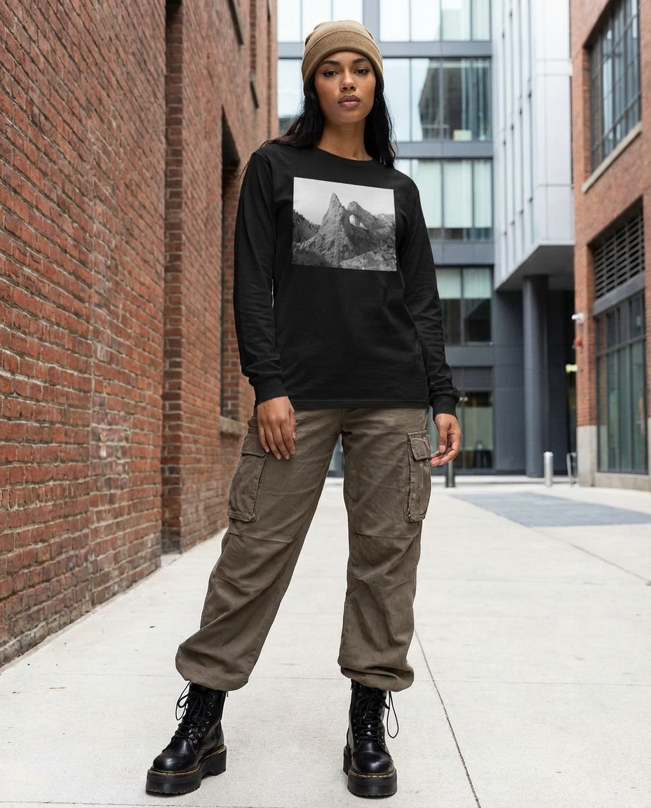 Great Basin Arch, Moss Apparel, Unisex Long Sleeve T-Shirt Fuel