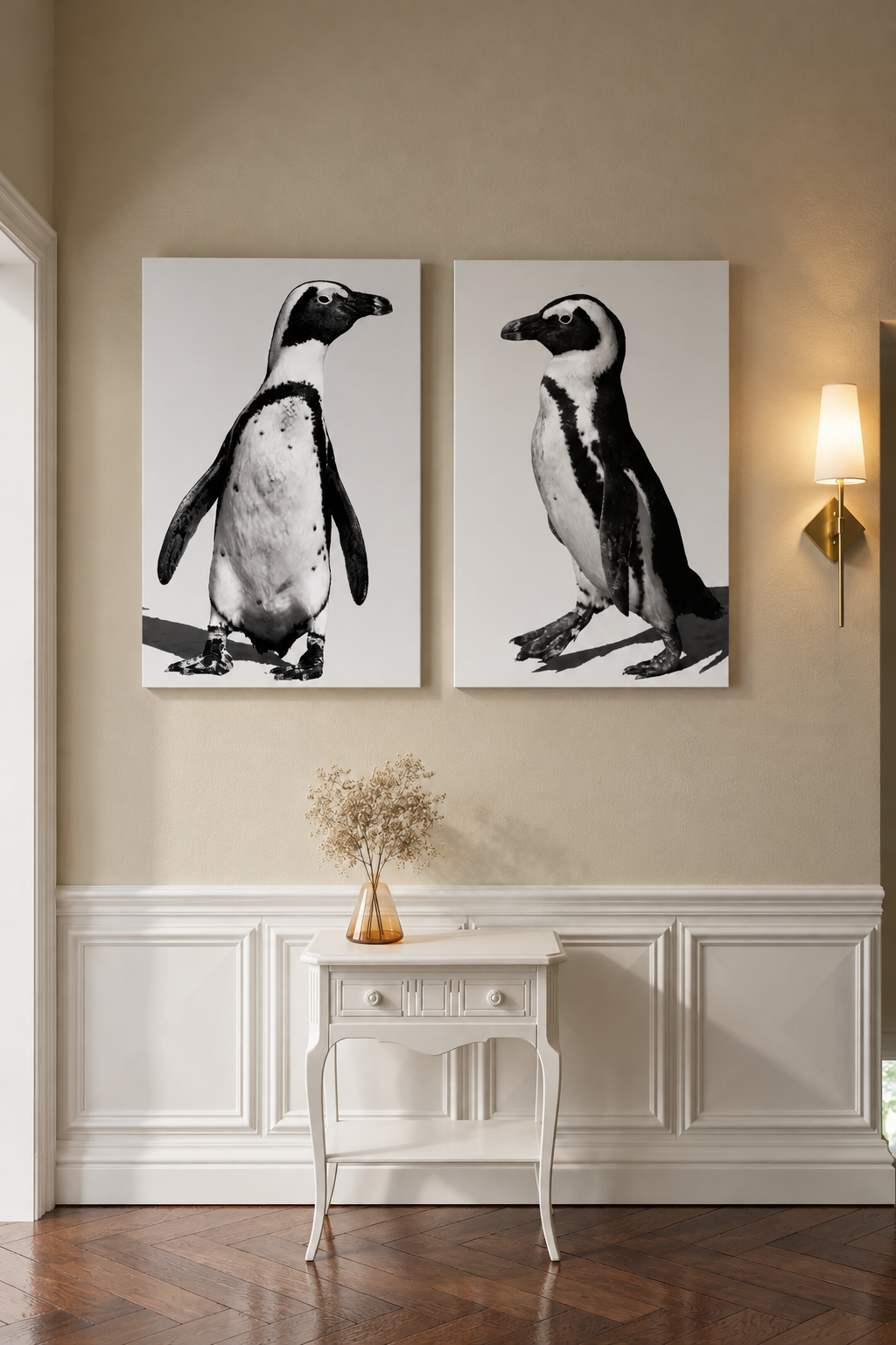 Marching and Dancing South African Penguins, Bundle Aluminum Prints Robert Moss Fine Art