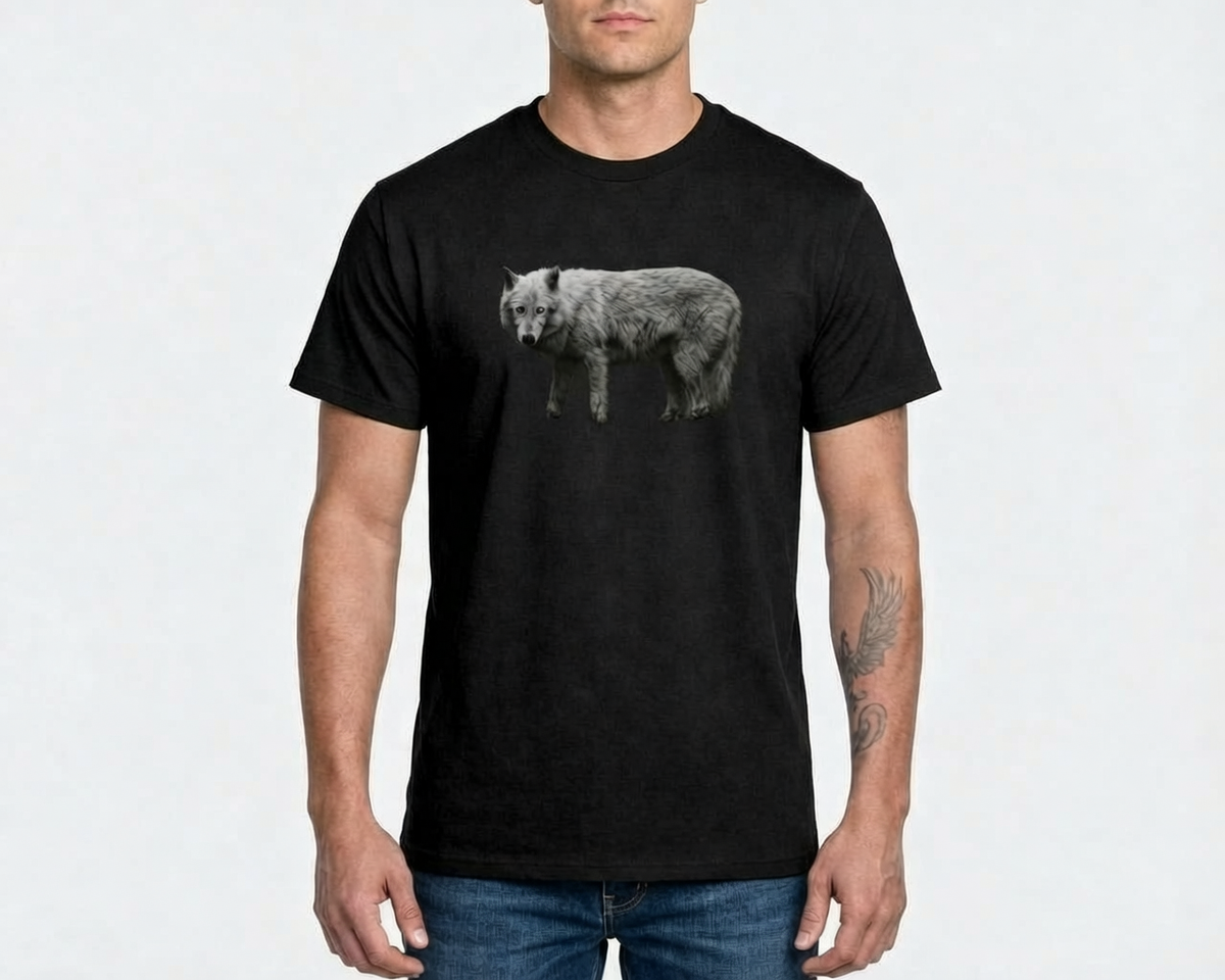 Grey Wolf, Wolf Conservation, Moss Apparel, Ultra Cotton T-Shirt Fuel
