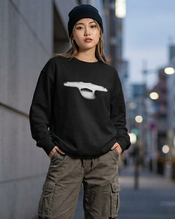 Hammerhead Jaws, Moss Apparel, Shark, Crewneck Sweatshirt Fuel