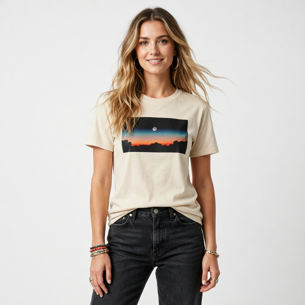 Sunset on Joshua Tree Boulders, Moss Apparel, Ultra Cotton T-Shirt Fuel