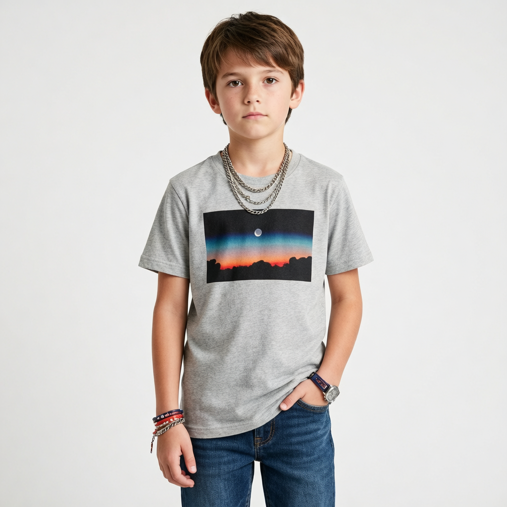 Sunset on Joshua Tree Boulders, Moss Apparel, Youth Ultra Cotton T Fuel