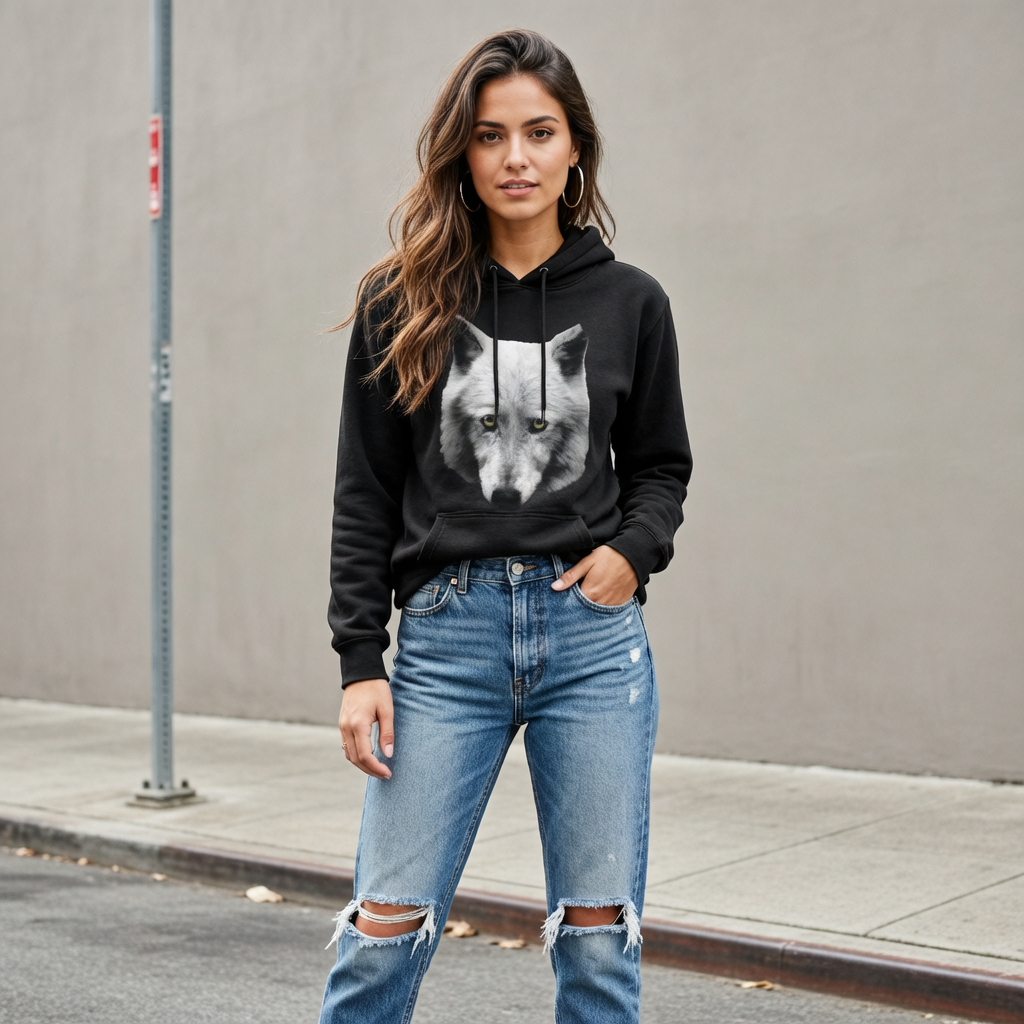 Wolf's Glare, Moss Apparel, 50/50 Hoodie Fuel