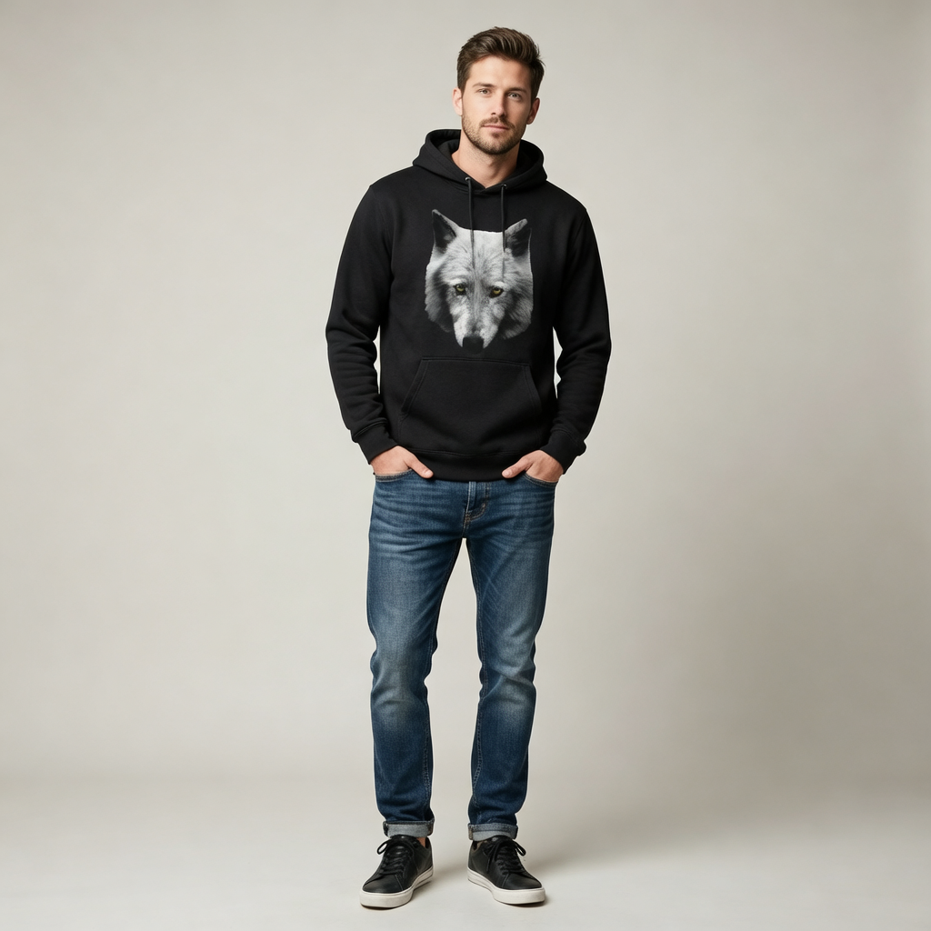 Wolf's Glare, Moss Apparel, 50/50 Hoodie Fuel