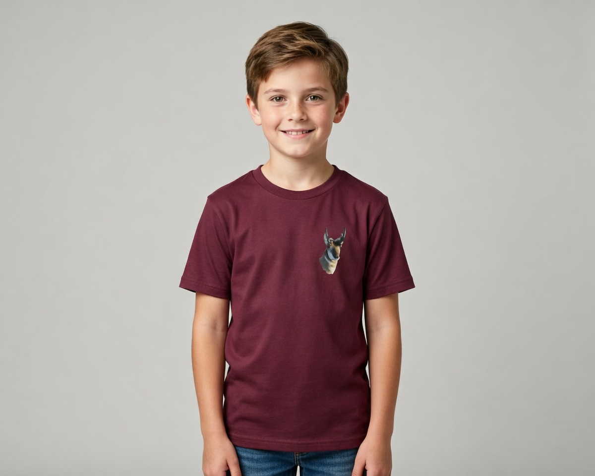 Pronghorn, "WYldlife Fund", Moss Apparel, Youth Ultra Cotton T Fuel