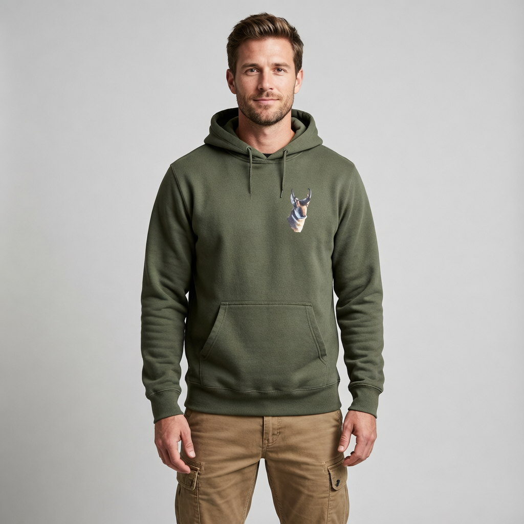 Pronghorn, "WYldlife Fund", Moss Apparel, Hoodie Fuel